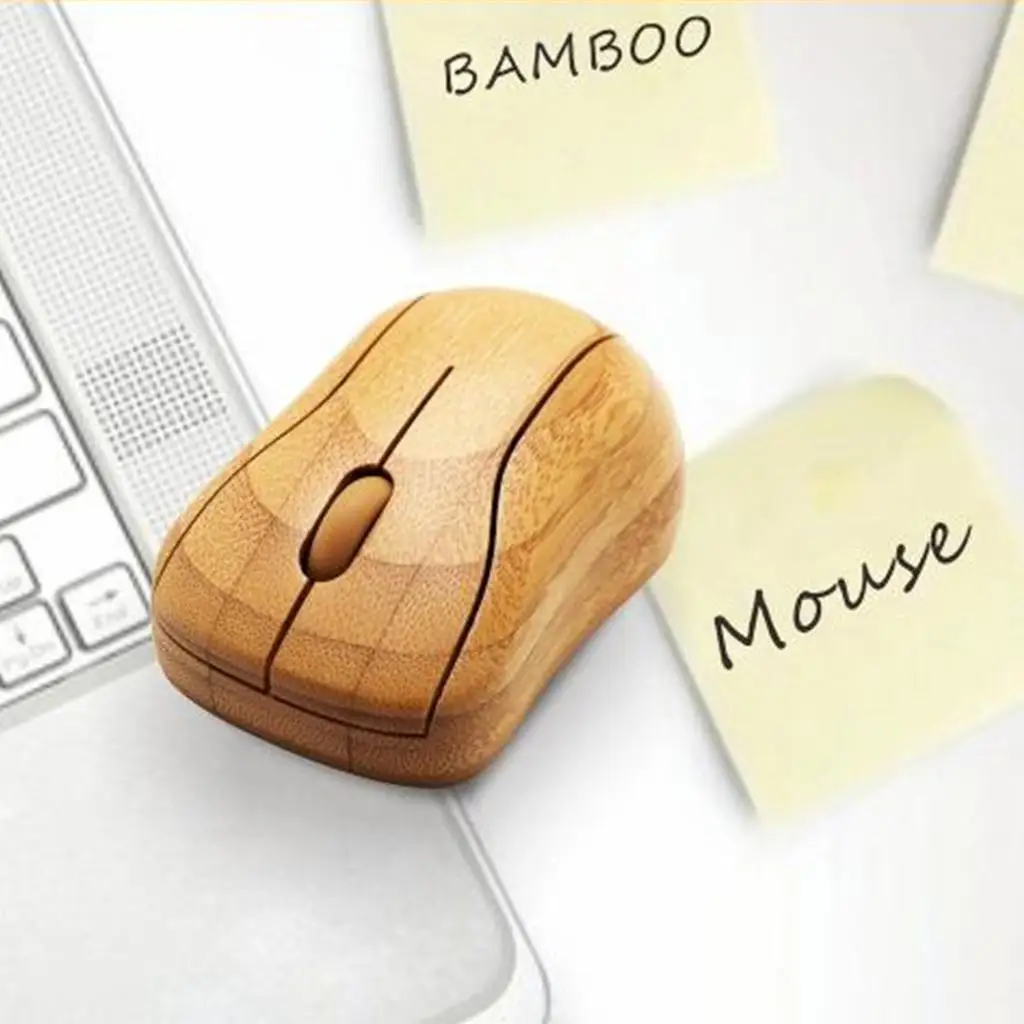 2.4GHz Bamboo Optical Mouse Healthy Sweat-resistant Anti- Mice