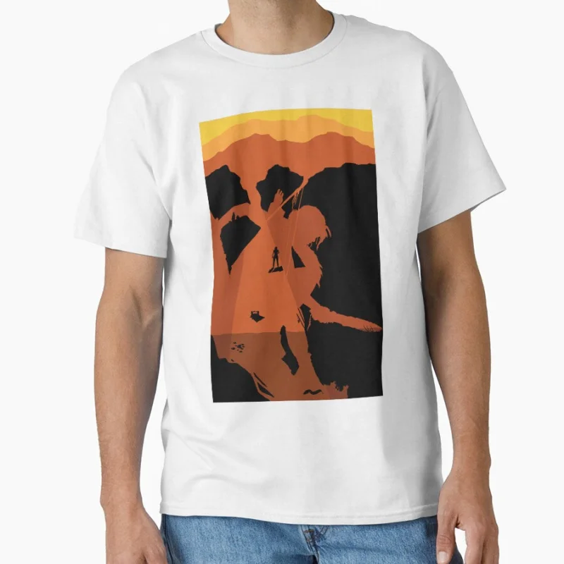 ظل تومب رايدر لارا كروفت ملاك الظلام 80s لعبة فيديو هدية تي شيرت بلوزات كبيرة الحجم مطبوعة ملابس رجالية