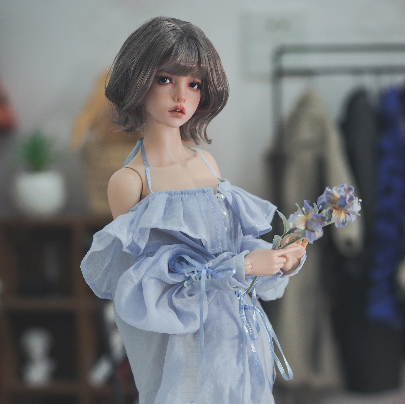 New sd doll bjd 63cm1/3 points Soo temperament female imported resin full set of clothes wig shoes spot makeup