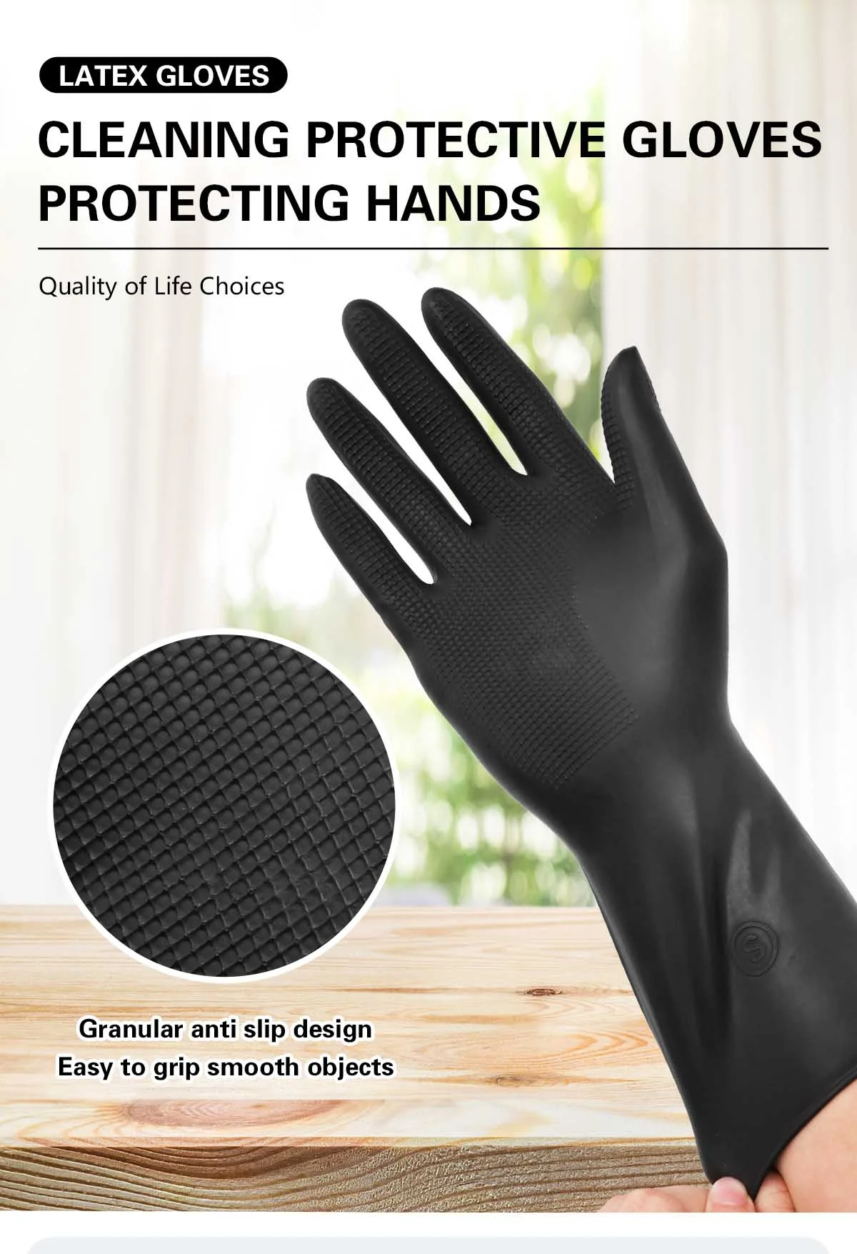 Hitzebeständige Handschuhe für Friseursalons, wiederverwendbar, dickeres Haar, zum Färben von Gummihandschuhen, Zubehör für Friseurbedarf – Detail 1