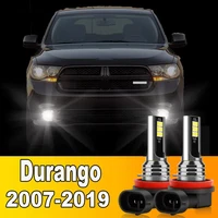 2 uds bombilla LED antiniebla delantera accesorios 12V para Dodge Durango 2007 2008 2009 2010 2011 2012 2013 2014 2015 2016 2017 2018 2019