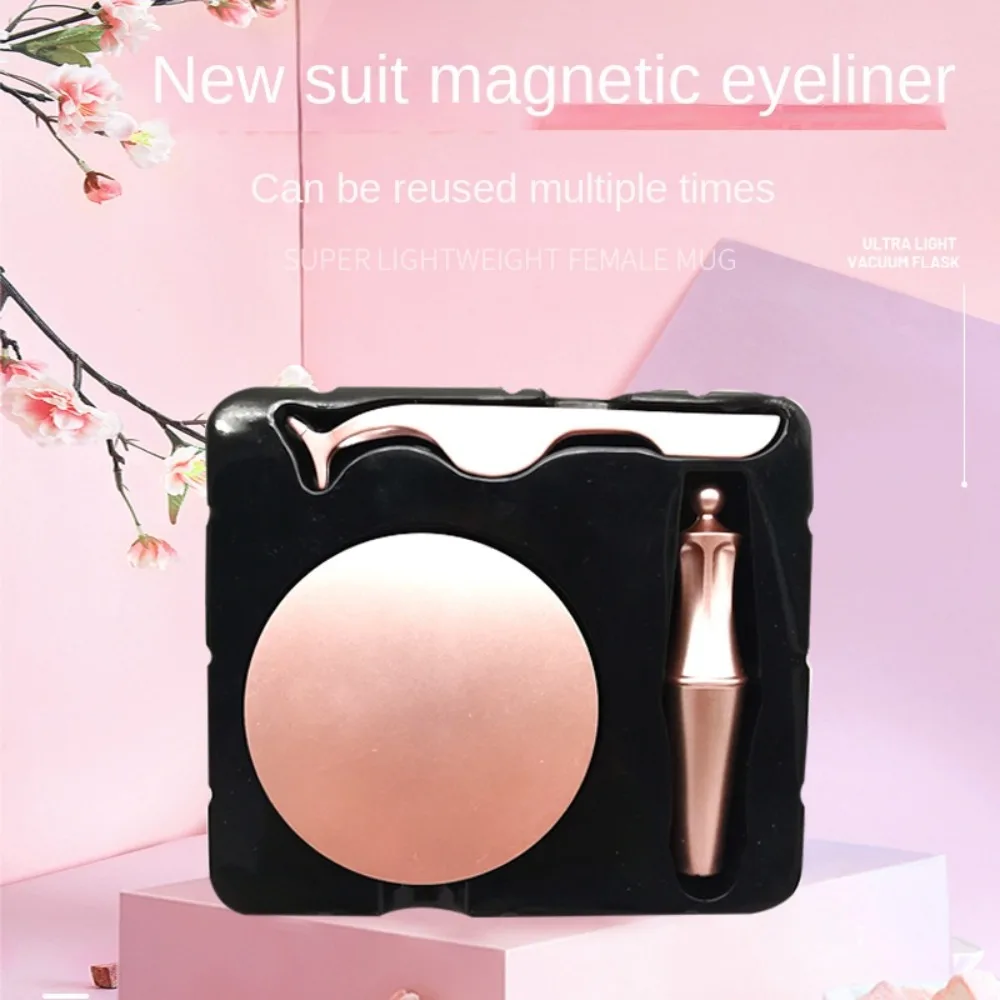 Natuurlijke Magnetische Wimpers Magnetische Vloeibare Eyeliner Penset Zelfklevende Magnetische Valse Wimper Set Oogmake-Up Tools