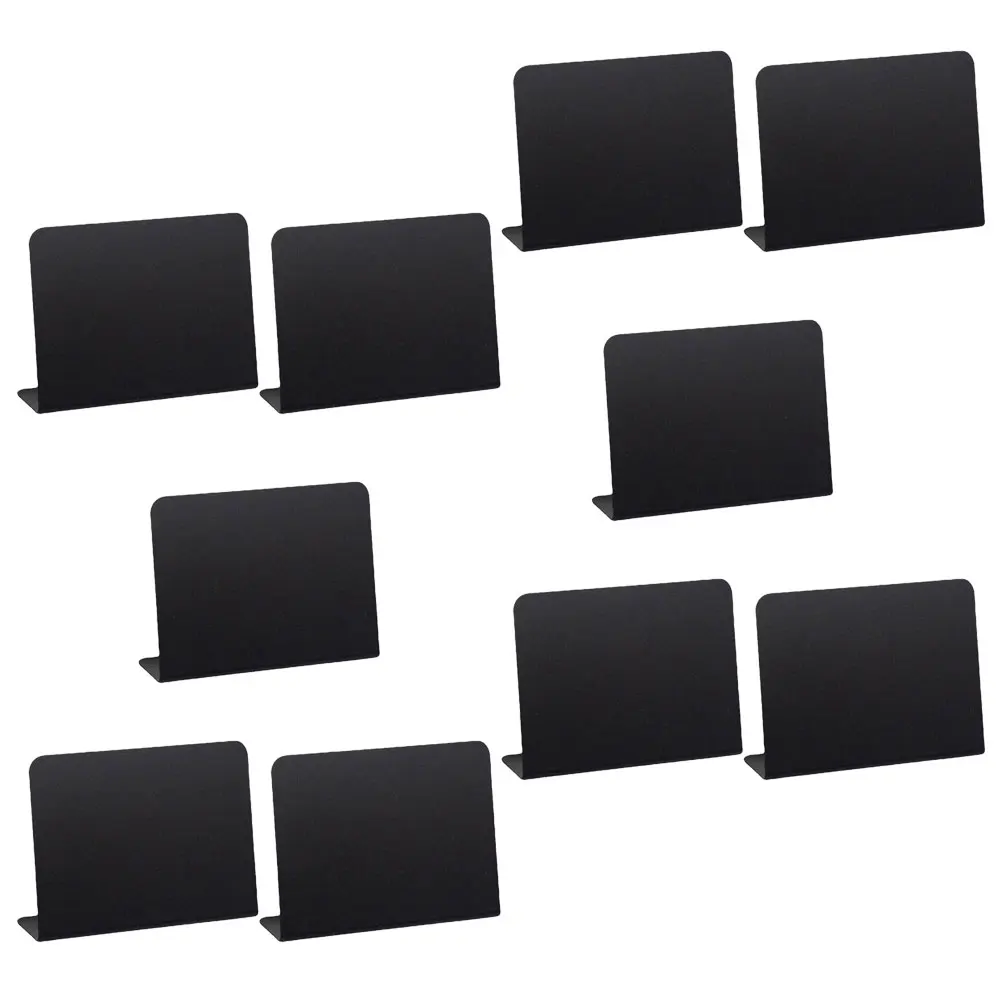 10Pcs Multifunctional Chalkboards Food Sign Desk Blackboards Display Price Boards Restaurant Menu Message Board Set