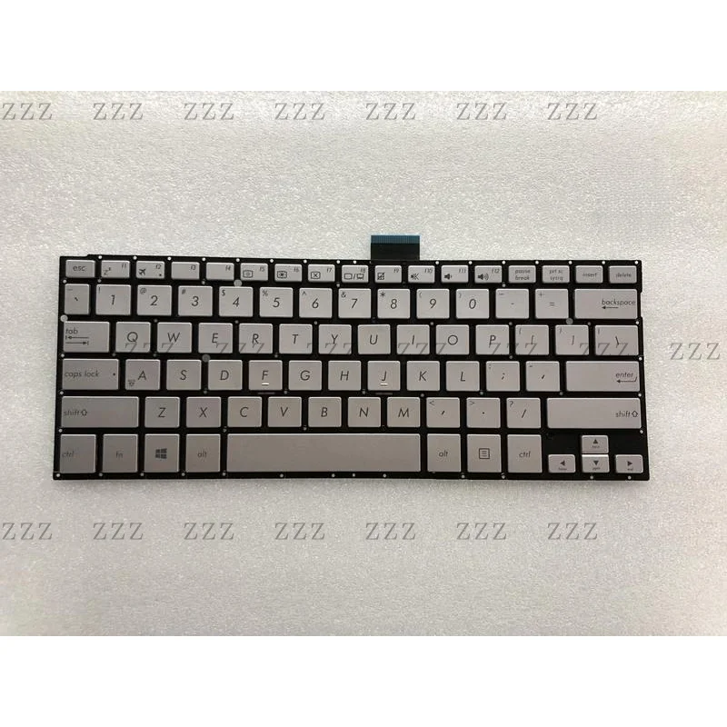 ZZ New FOR  Asus Q302 Q302LA Q302UA Q304 Q304UA TP300L TP300LD Silver Keyboard