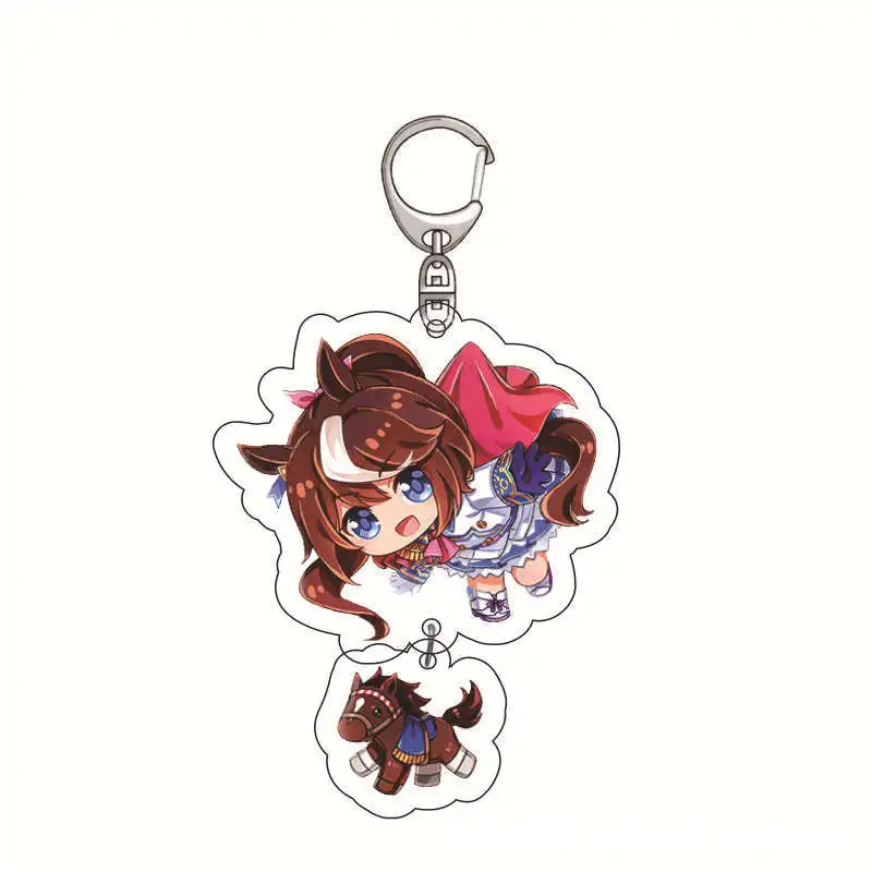 Anime Umamusume Pretty Derby Acrylic Keychain Special Week Silensius Creative Pendant Pendant Charm Gift view 5