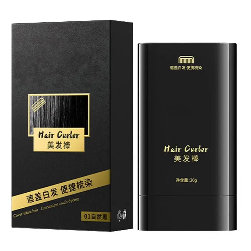 1pc Hair Stick to Cover White Hair Without Fading,Disposable Hair dye stick,Plant Hair Dye,Roots Hair Color Replenishment