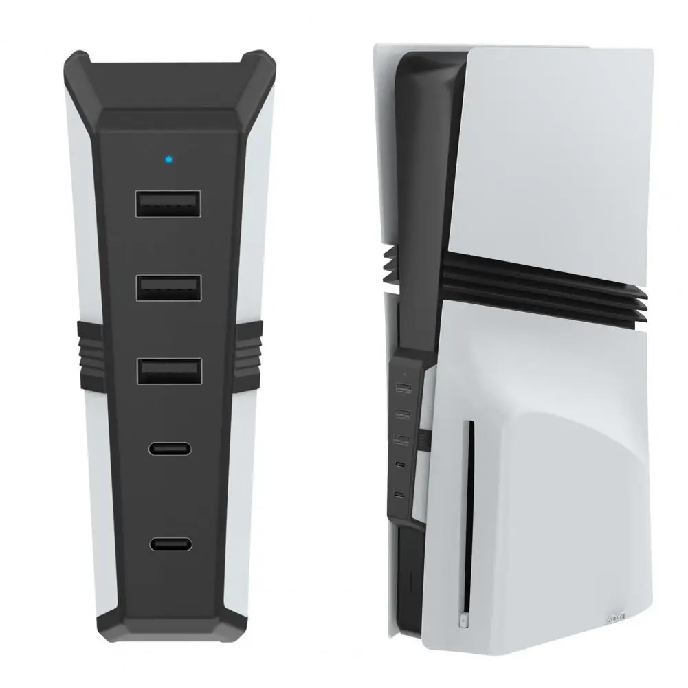 Universal Compatibility Usb Hub Universal Gaming Console Type-c 3.1 Usb Extender for Ps5 Data Transfer Easy to Use 5