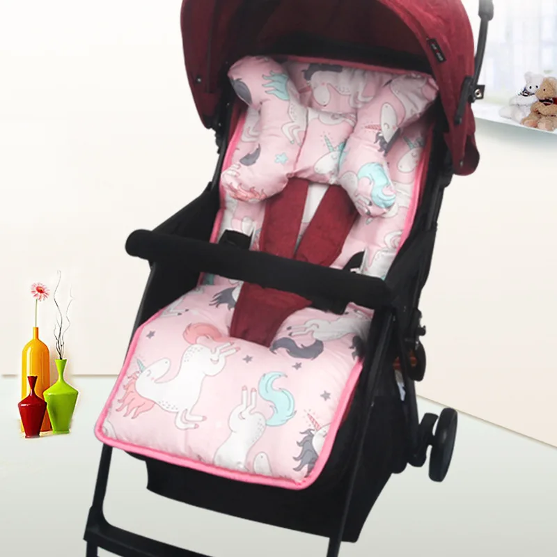 

Baby Stroller Cotton Car Seat Cushion Kids Sleeping Basket With Headrest Newborn Carriage Pram Buggy Mat Urine Pad Accessories