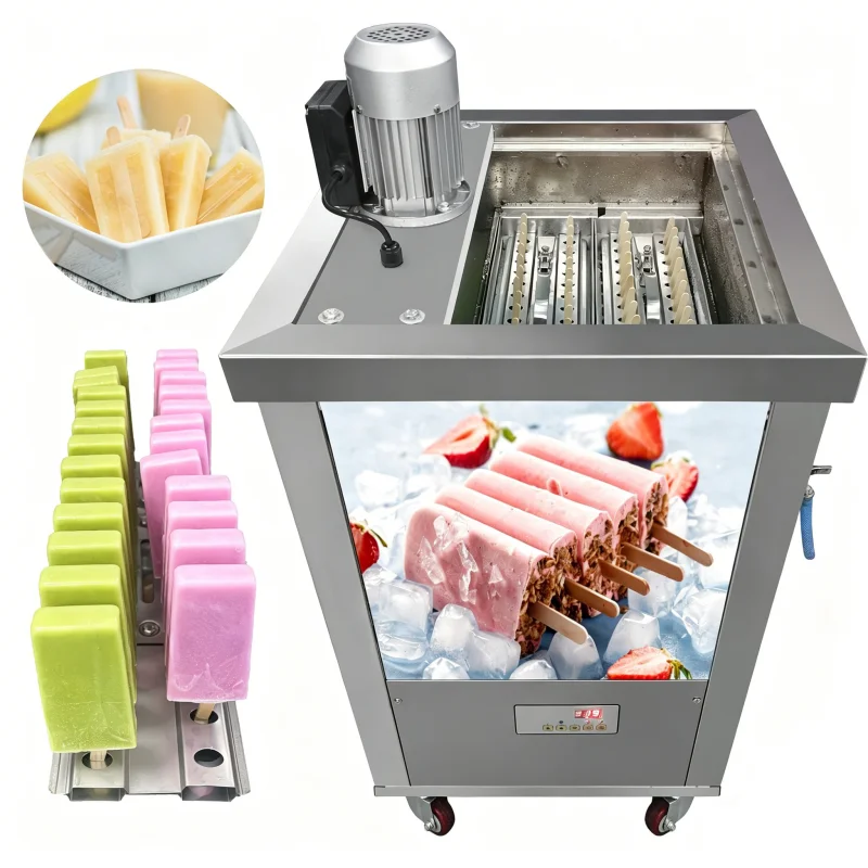 Yüksek Verimli, Çift Kalıplı D - Commercial Popsicle Mold Maker Machine incelemesi ve fiyatı