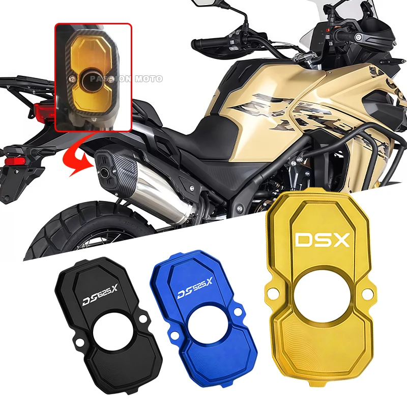 

Для мотоциклов VOGE DS625X 625 dsx 625dsx DS525X DS 625 X 2025 2026: Защитные накладки/колпачки из алюминия с ЧПУ для выхлопной трубы