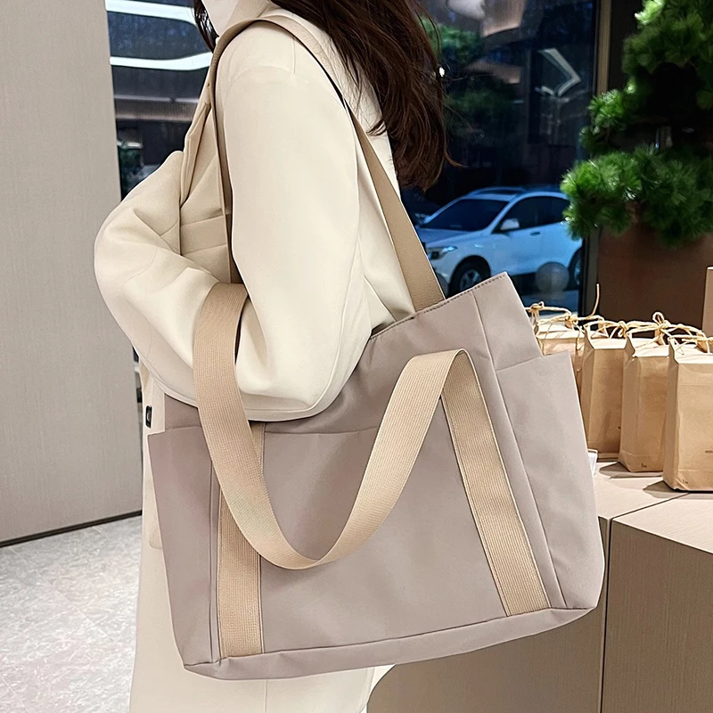 

Women's Casual Tote Bag, Zipper Closure, Multiple Pockets, Daily Commuting Bag, Women's Shoulder Bag, Travel Handbag, Etc