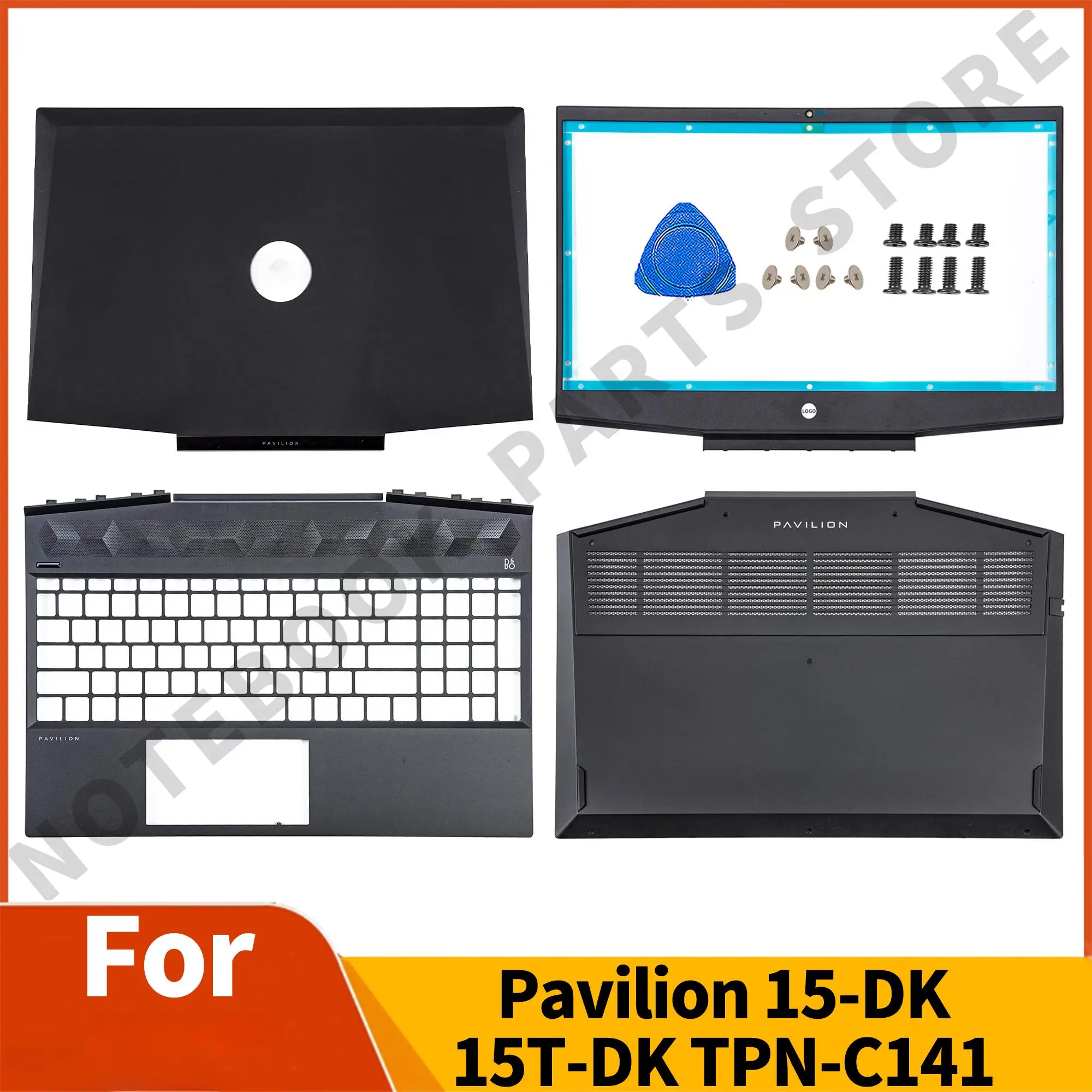 

Parts For Pavilion 15-DK 15T-DK TPN-C141 New LCD Back Cover L56915 L56914 Bezel Palmrest Bottom Case Air Outlet