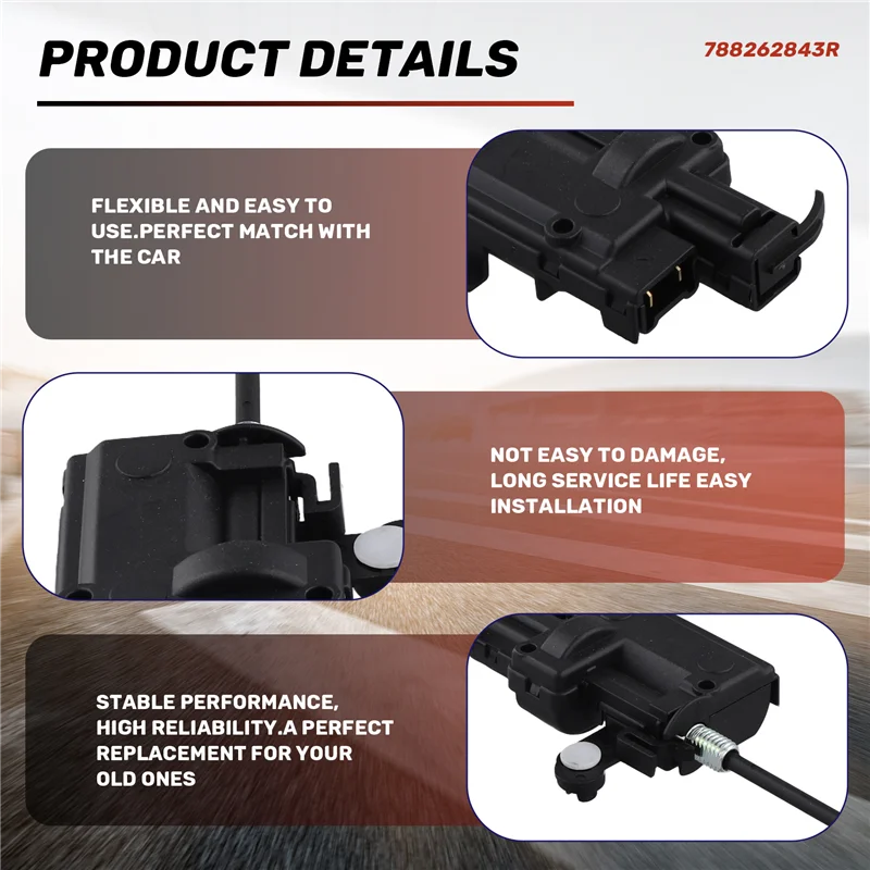 ABTC-Car Fuel Flap Servomotor Fuel Cap Lock For Renualt Clio MK4 788262843R