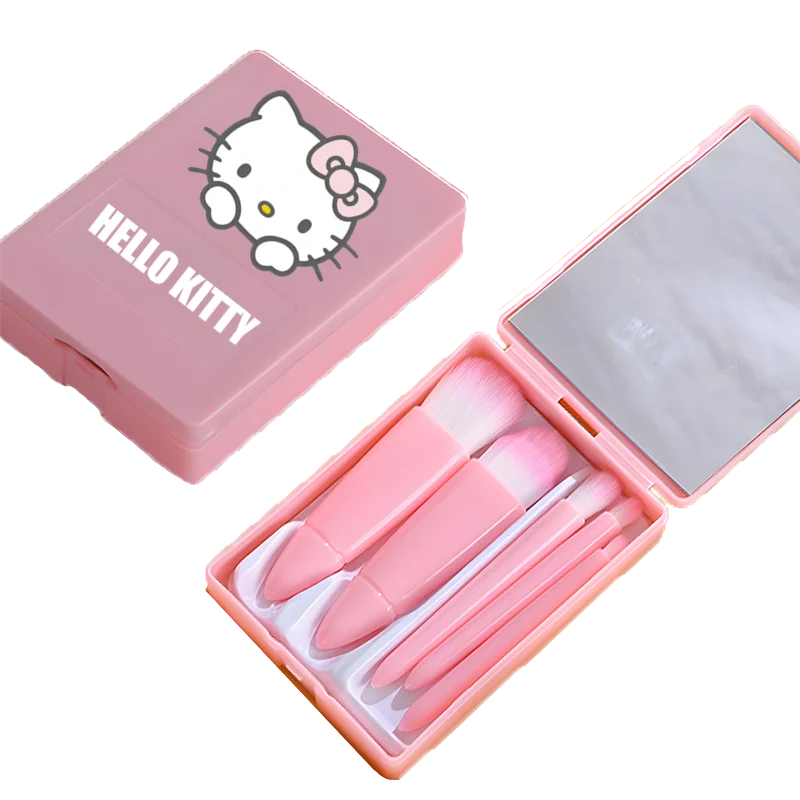 Hello Kitty Make Up Brush Kawaii Exquisite Student Life Daily Eye Shadow Blush Cosmetic Tool Travel Convenient Birthday Gift