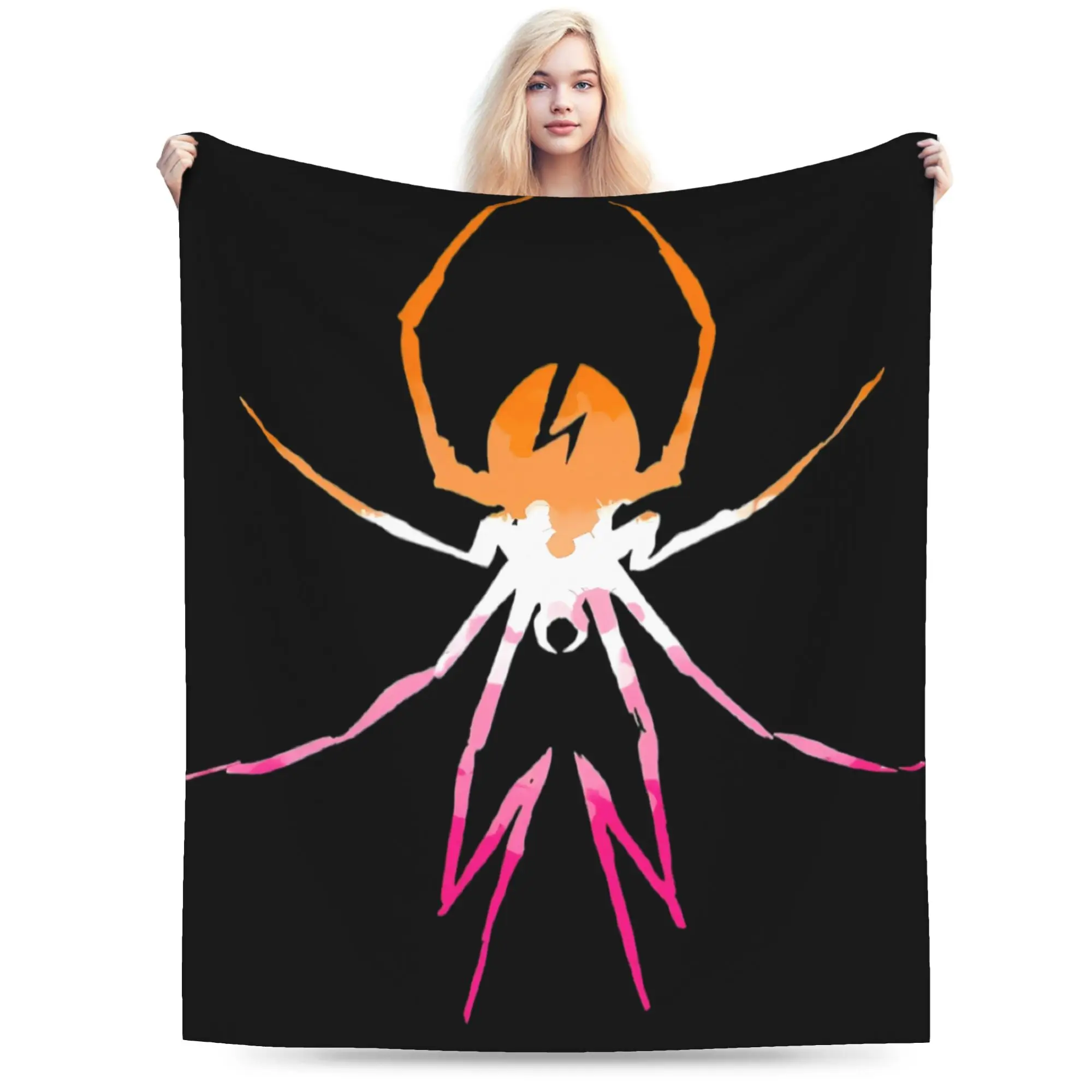 My Chemical Romance Danger Days Spider Warm Soft Blanket Plush Throw Blanket Couch Chair Flannel Bedspread Sofa Bed Cover