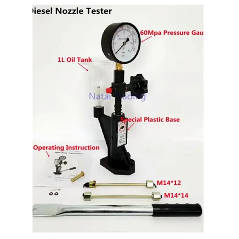 S60H Diesel Common Rail Injector Nozzle Tester CRIN Fuel Nozzle Hand Pump