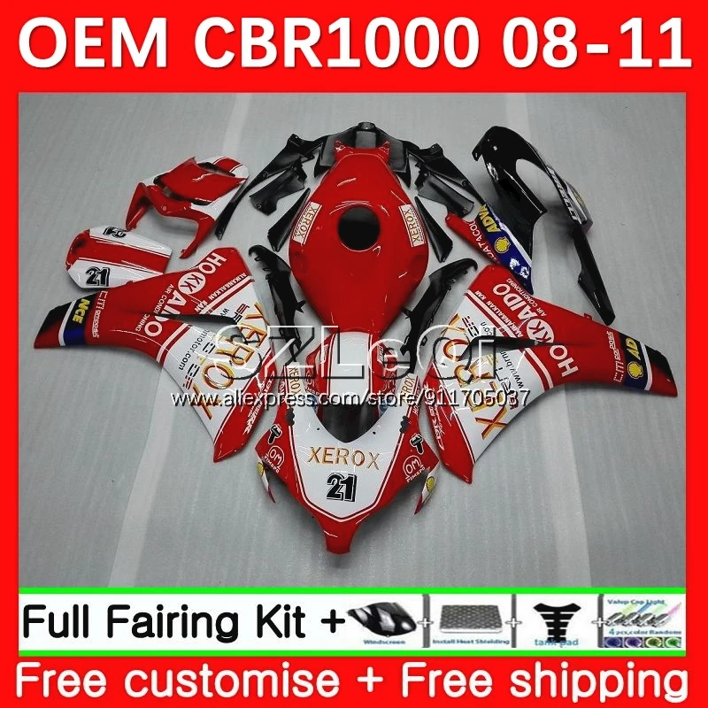 Injection For HONDA CBR 1000 CBR1000 RR CC Red white 1000RR CBR1000RR 08 09 10 11 51No.15 1000CC 2008 2009 2010 2011 Fairing