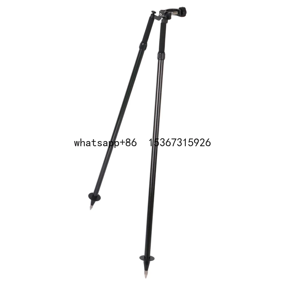 High Quality Carbon Fiber Thumb Release Surveying Bipod for Prism Pole Rod Leveling Staff Survey Equipment CLS22C