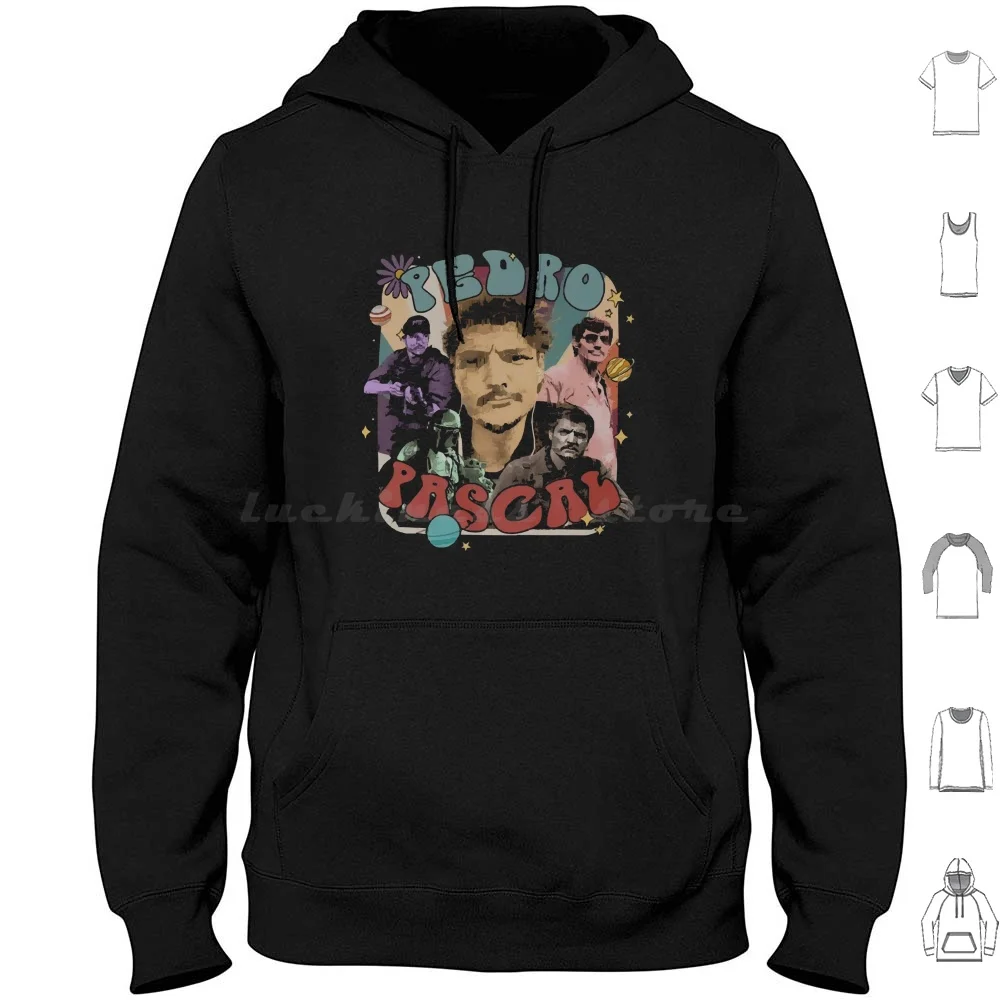 I Love Oscar Pedro Pascal Cursed Fan Collage T-Shirt Hoodies Long Sleeve Bumper Cursed Meme Word Art Pedro Pascal