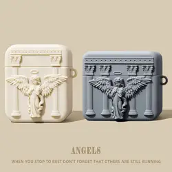 3D God Angel Silicone Earphone Case For Huawei Free Clip FreeBuds 6i 5i 5 4 SE2 Pro3 2 Pro Protective Sleeve Silicone Soft Shell