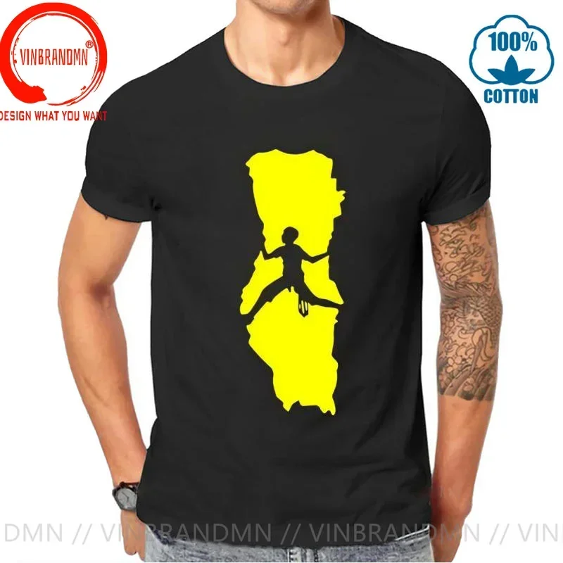 Create Own New Style Casual Rock Climbing O Neck T Shirt Mountain Climber Men's T-Shirt Mens Streetwear Cotton Man Casual TShirt