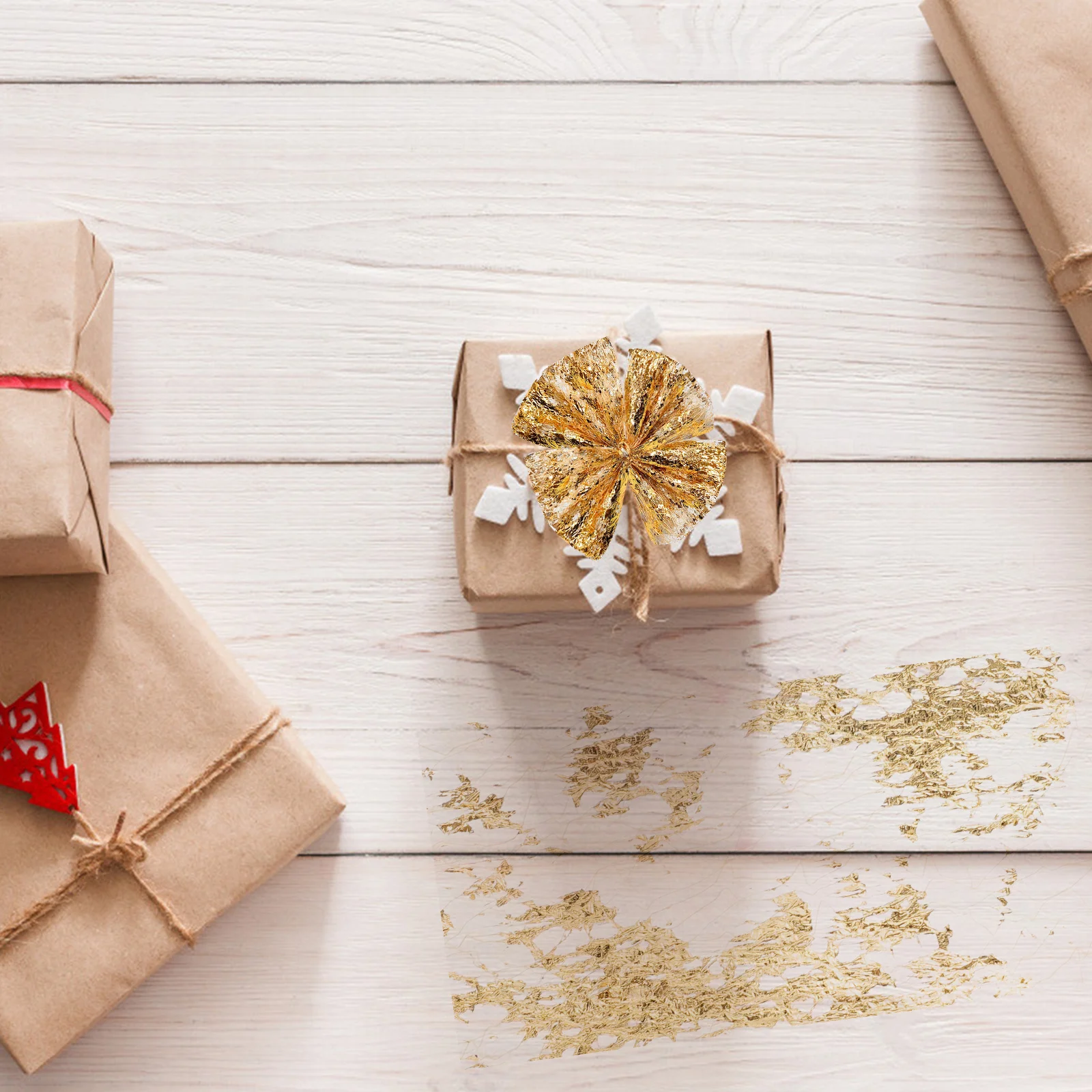 

2pcs 2 Rolls Gold Mesh Tulle Ribbon Gauze Fabric For Gift Flower Wrapping Diy Crafts Bow Making Tulle Roll Decorations