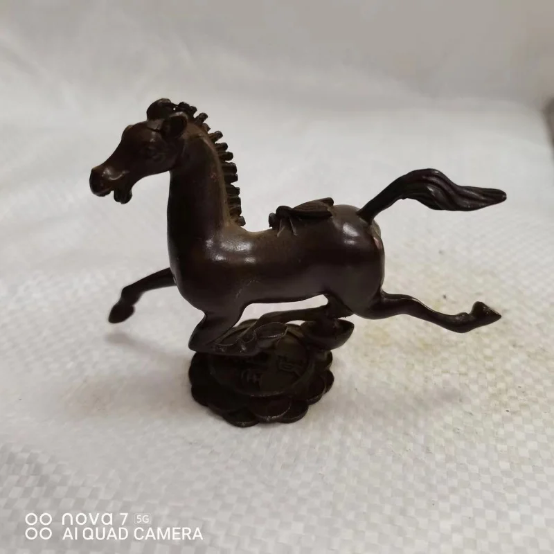

Antique Horse Figurine, Small Bronze Home Decor, Vintage Craft, Gift for Friends