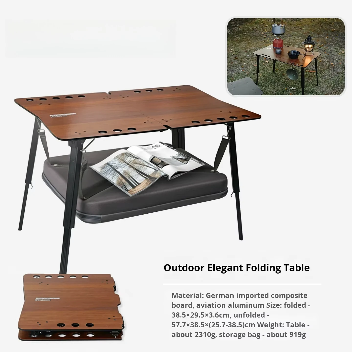 Outdoor Aluminum Folding Table - đánh giá và giá Camping Cooking Table Foldable