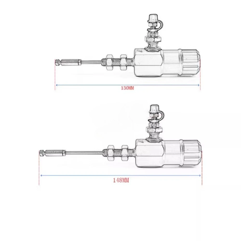 14 x 18mm Adelin Motorcycle 14mm performance hydraulic clutch master cylinder rod system performance transfer pump view 3