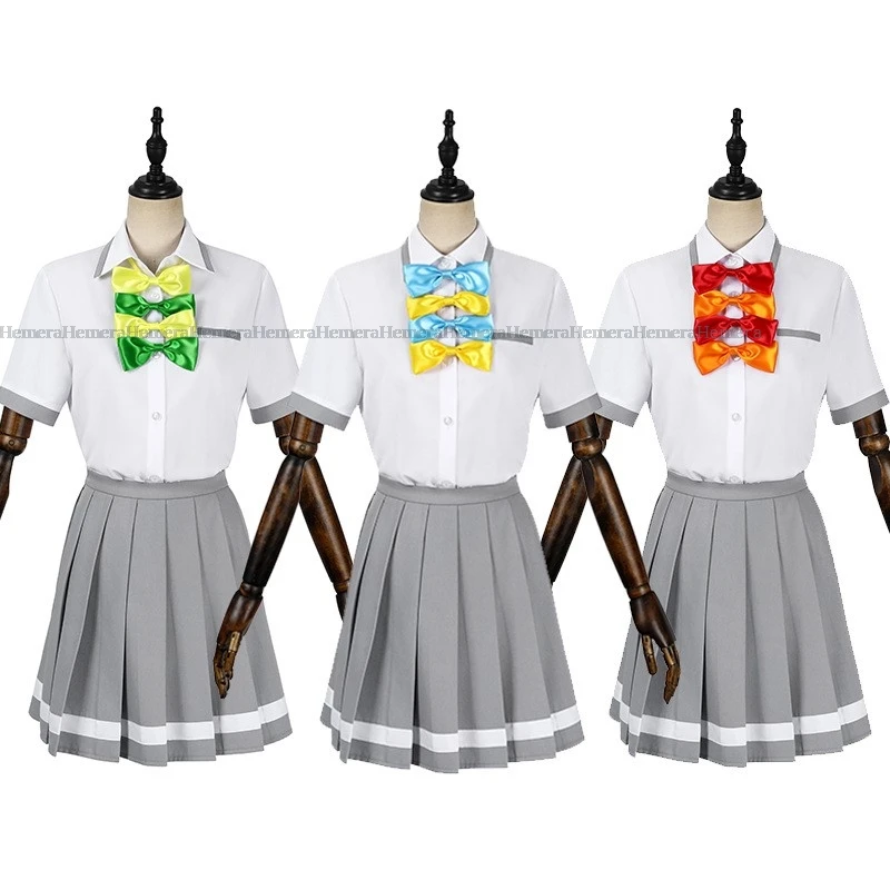 Too Many Losing Heroines Yanami Anna Yakishio Remon Komari Chika Cosplay Costume Halloween JK School Uniform Outfit Anime Novel