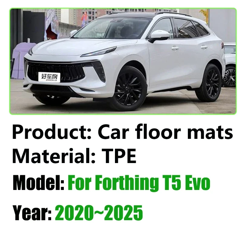 For DFSK Forthing T5 Evo 2020~2025 Cirelli 5 Car Floor Mat Dirt-resistant Mud Carpet Full Foot Pads Leather Cushion Accessories