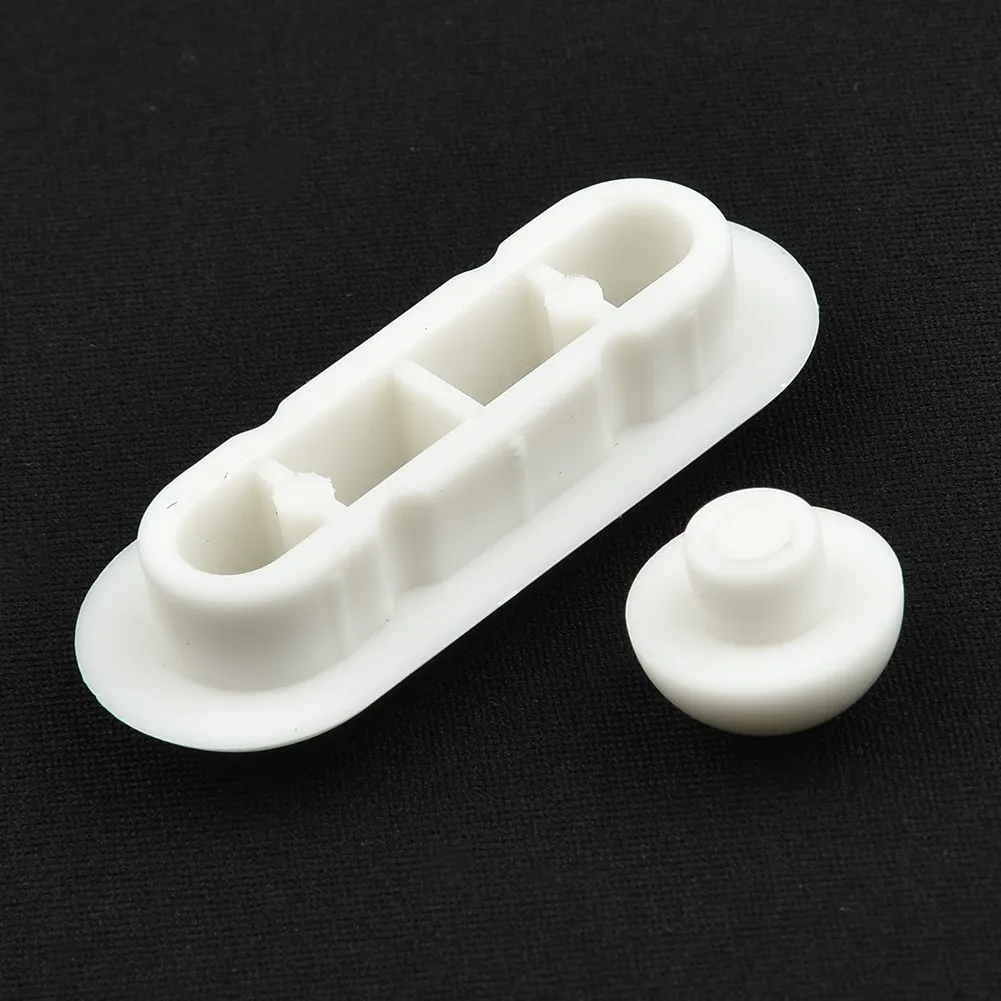 Toilet Lid Accessories Brand New Toilet Seat Buffer Pack-White Stop Bumper Pure TPE Original Rice Round Long Buffer