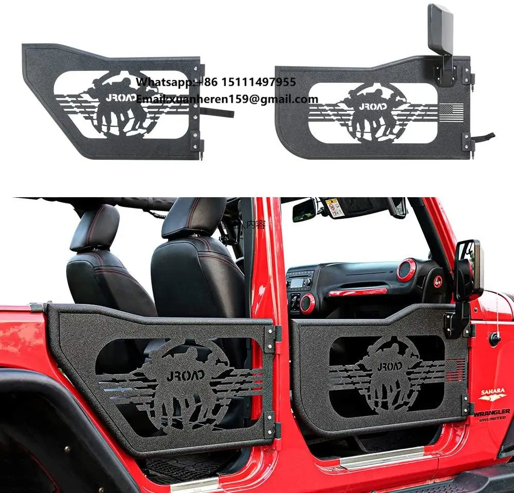 

Side Doors for Jeep Wrangler JK Rubicon 4-doors 2007-present Accessories Parts