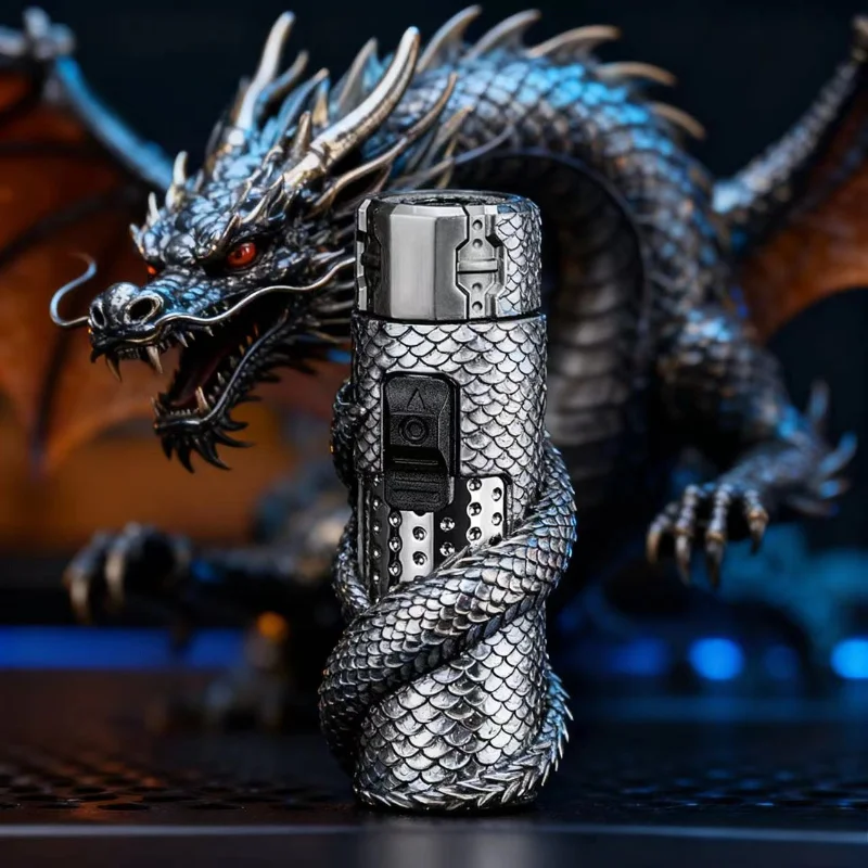 

Вращающаяся декомпрессионная зажигалка с распылителем, бутановая газовая зажигалка, уличная портативная крутая забавная зажигалка для сигар, аксессуары для курения