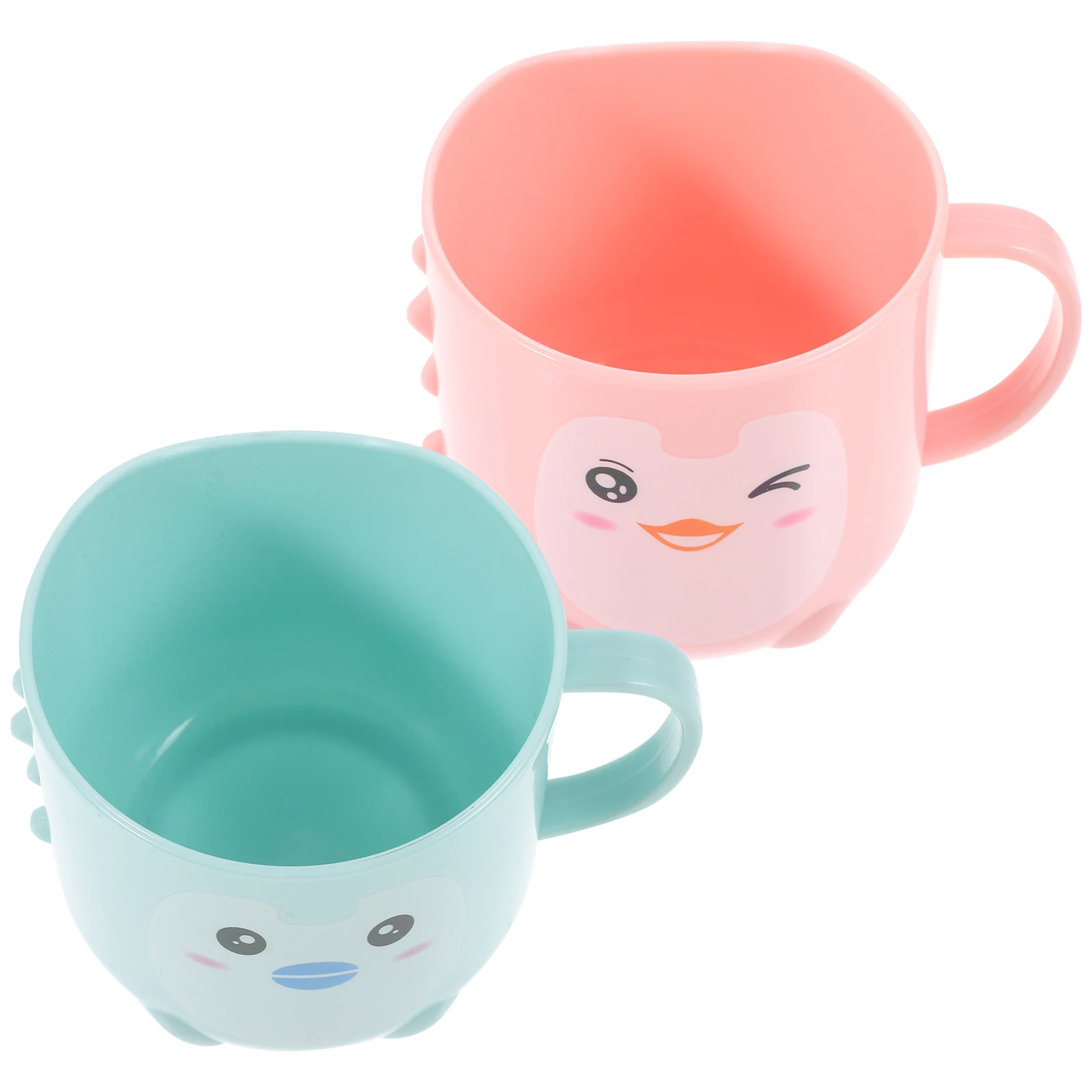 

4 pcs Cartoon Toothbrush Household Mouthwash Cups Anti-Aging Water Mugs Non-Slip Bathroom Wash Cups Large Capacity Kids Baby