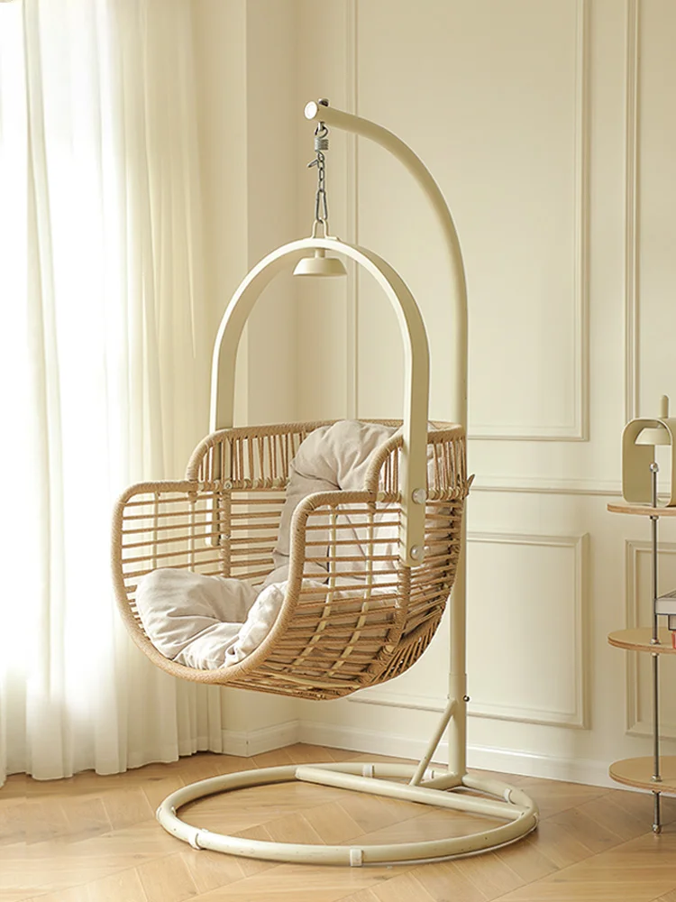 

Hanging basket rattan chair balcony indoor home leisure Internet celebrity bird's nest rocking swing outdoor hanging