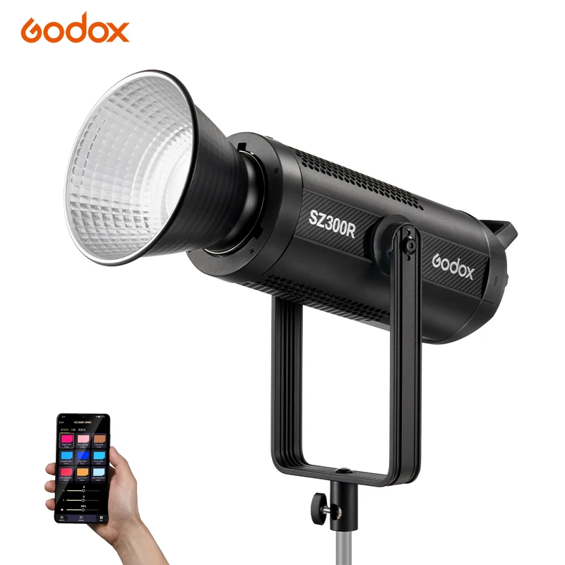 Godox SZ300R LED RGB Video Light Bowens Mount for Photography Photo Studio Livestream 2500-10000K 2.4G Wireless / DMX Control