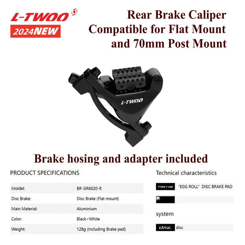 LTWOO Hydraulic Disc Brake Caliper 10 speed 11 speed 12 speed compatible for RX,R9,R7,R5,R3,R2,GRT,GR7,GR9