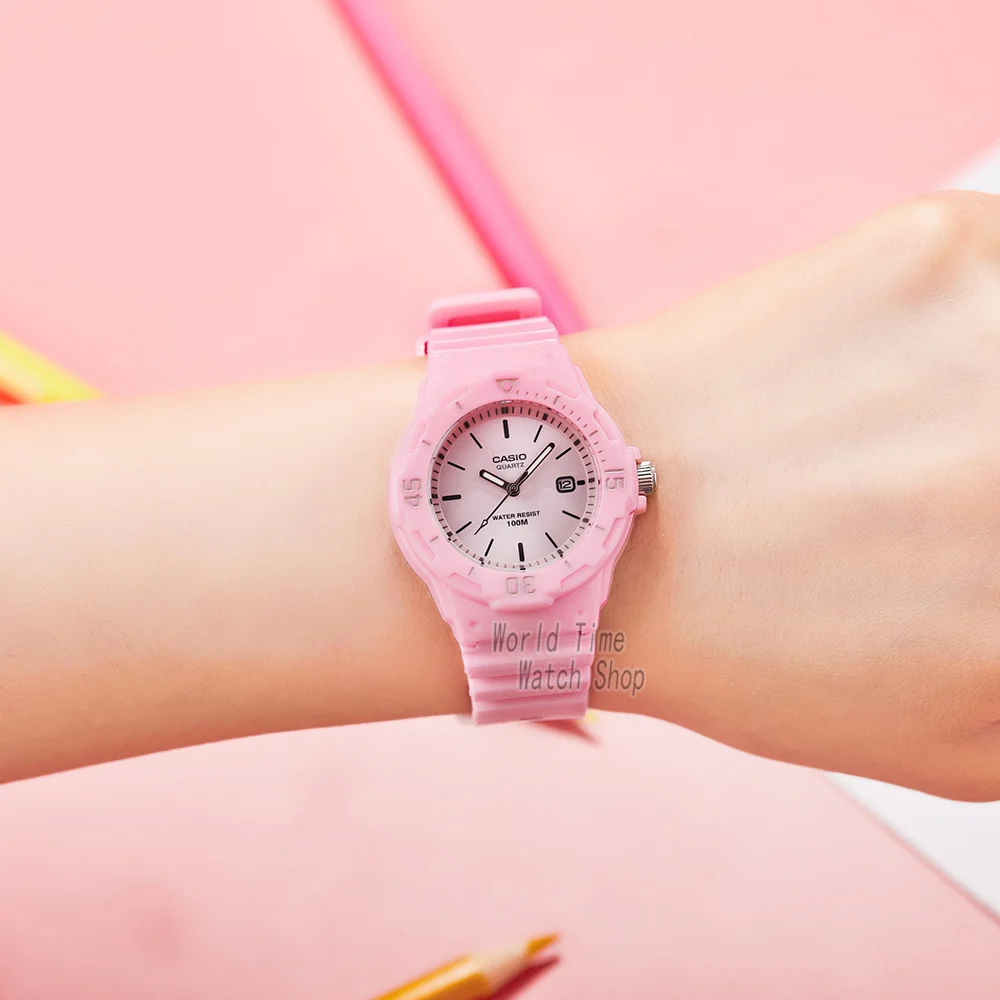 Casio frauen uhr lässig transparent sport uhr liebhaber geschenk uhr wasserdicht helle farben mode reloj para mujer LRW-200H