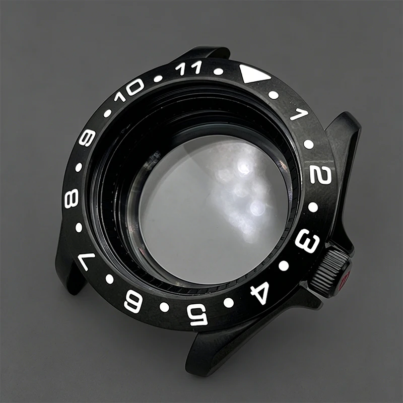 Mod Black Watch Case Crown at 3 Oclock Rotatable Bezel Fits Seiko SKX007 SKX009 SRPD NH34 NH36 NH35 Case Repair Parts Case