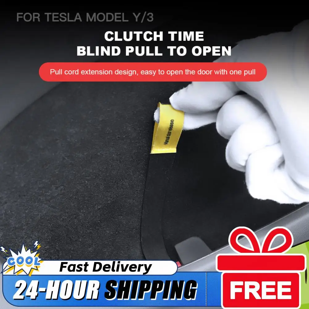 

Аварийная ручка для двери автомобиля, удлиненный экстренный трос для задней двери, ручное открытие двери, аварийный трос безопасности для TESLA Model Y