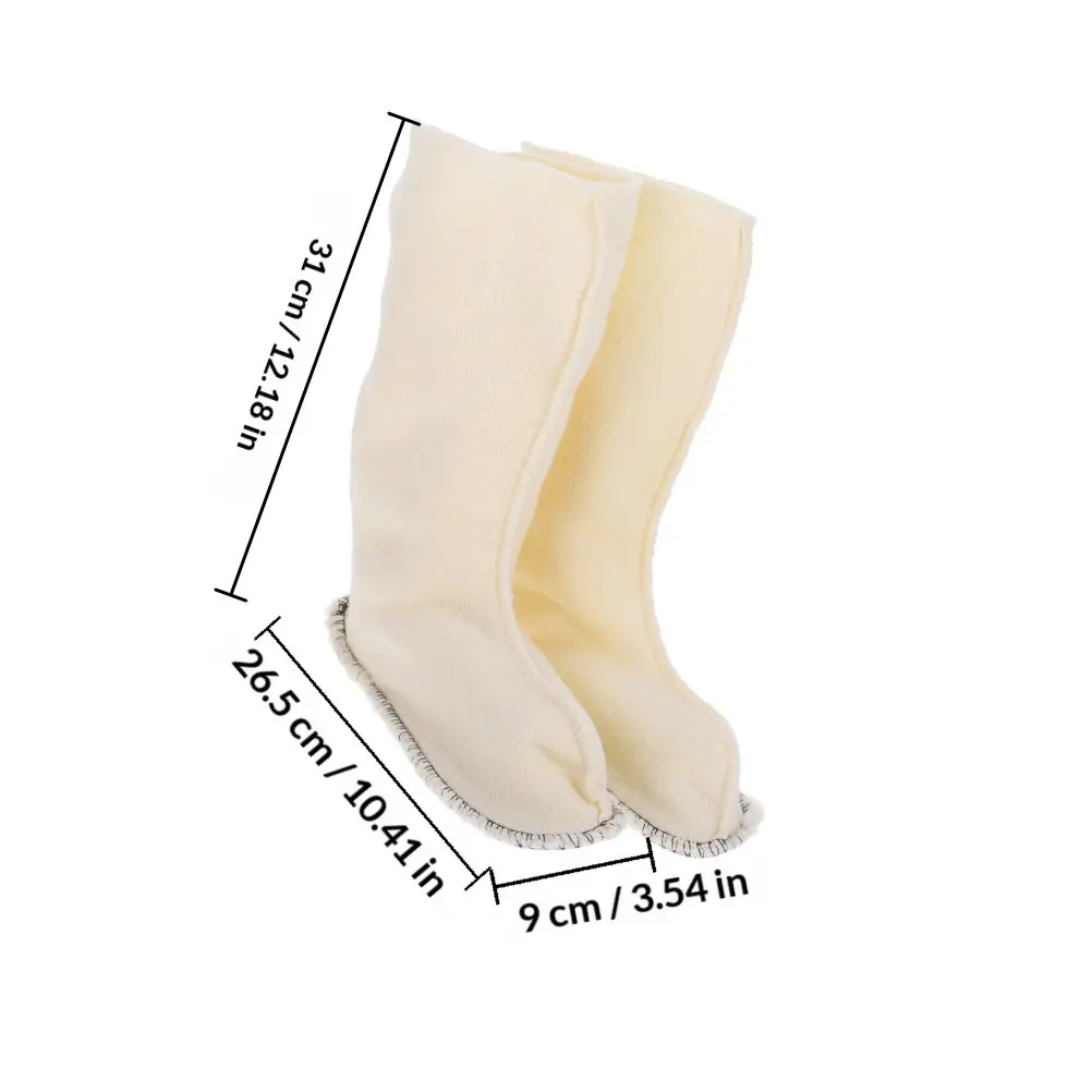 2Pairs Rain Boot Liners Thick Insulated Boot Liner Socks for Women Men Winter Outdoor Work Walking Boots Warm Detachable Liners view 5