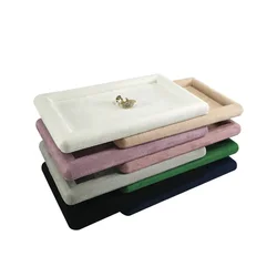 Color High Quality Empty Tray Earrings Ring Necklace Storage Jewelry Watch Storage Tray 12*12Cm And 12*20Cm