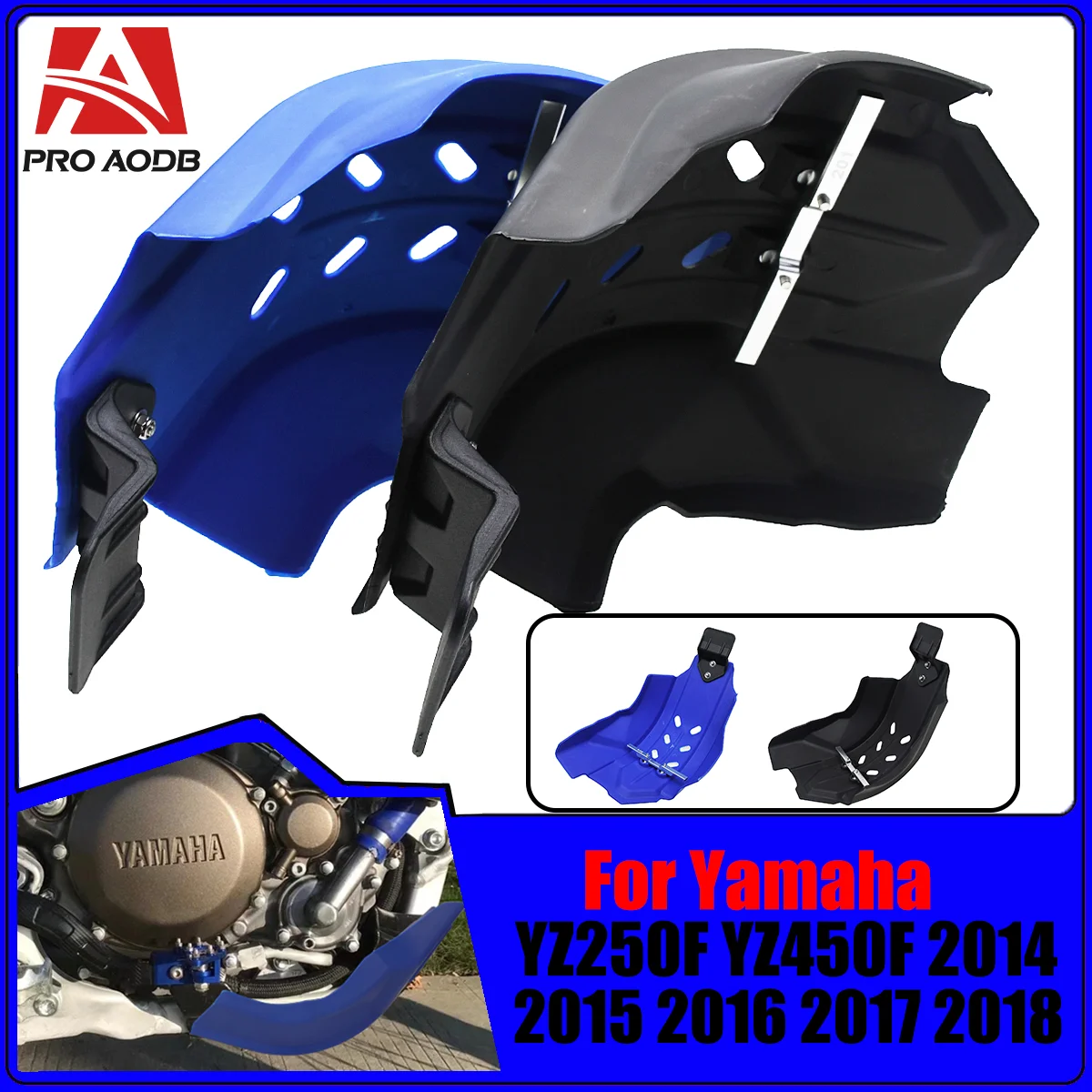 

Motorcycle Skid Plate Engine Guard Cover Protector For Yamaha YZ250F YZ450F 2014 2015 2016 2017 2018 Dirt Bike Universal Parts