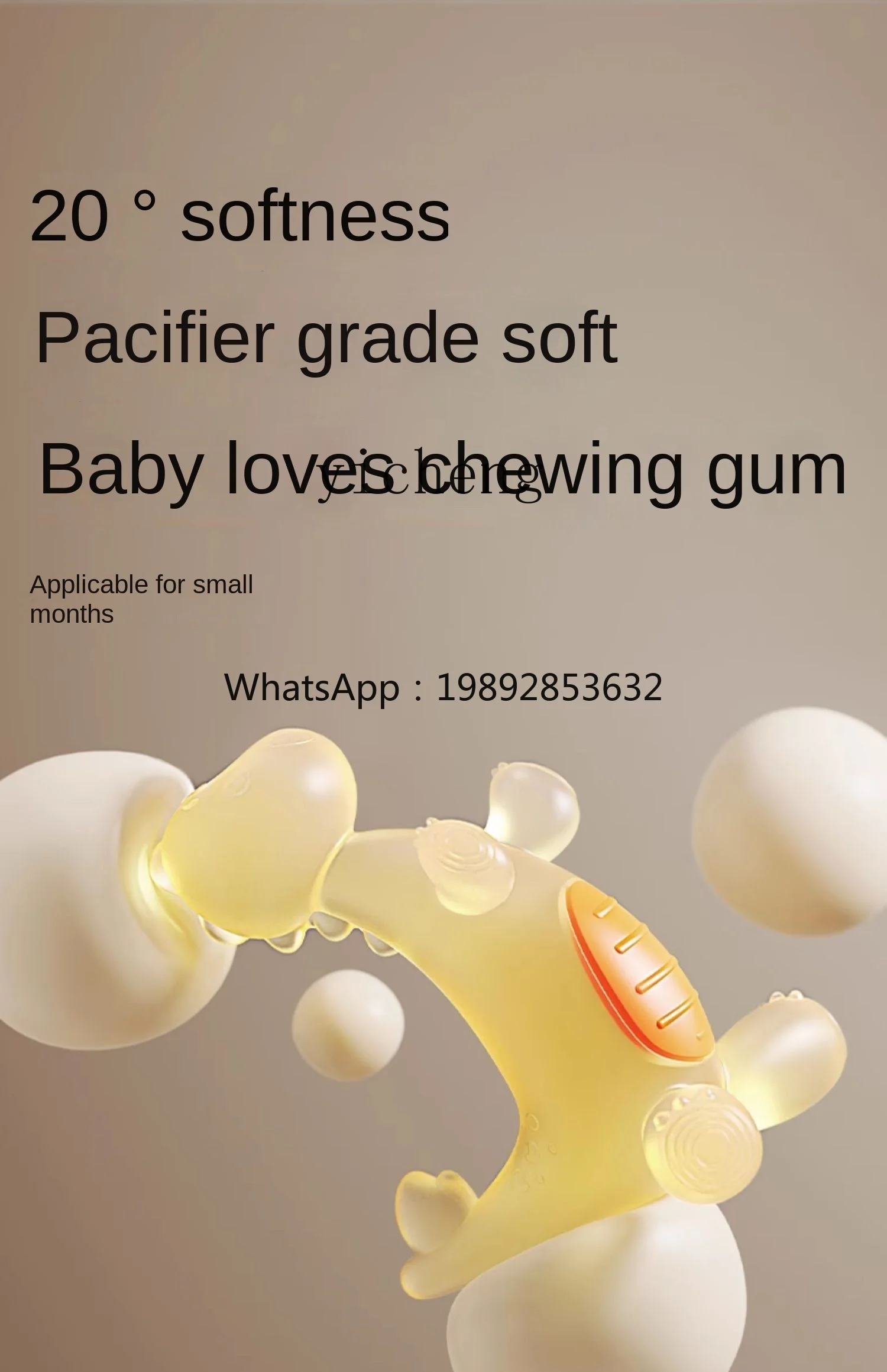 ZZ Bunny Teether Baby Teething Stick Baby Edible Silicon Mouth Desire Period Teether Prevent Hand Sucking Artifact