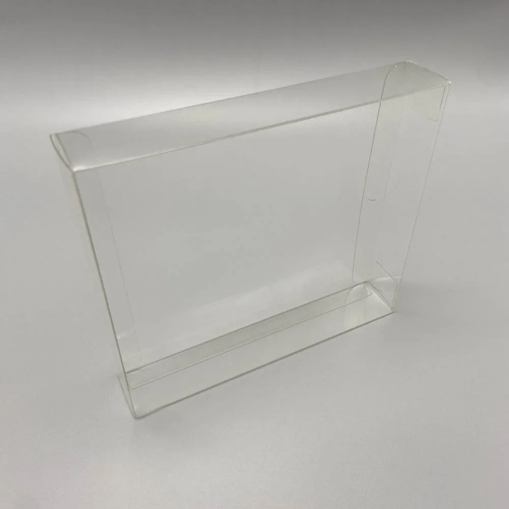 Transparent Clear box For PS1/Dreamcast  DC  / Saturn SS 3CD 4CD game card plastic PET Protector collection storage display  box