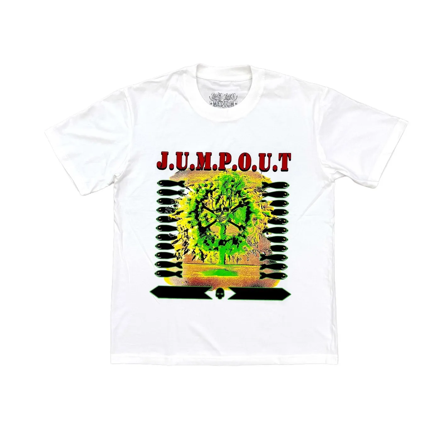 New Men Osamason Jumpout Tour Skull Fishes T Shirts T-Shirt Hip Hop Skateboard Street Cotton T-Shirts Tee Top US size e37