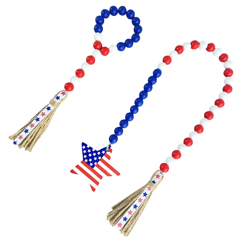 

2pcs Star Decorations Tassel Beads for Tassel Beaded String Decor Wall Door Bedroom Party Home Decor Hanging Accessories