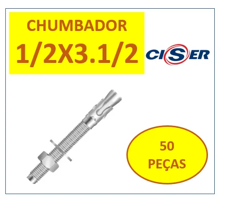 Parabolt Cba Bummer 1/2X3.1/2 PBC Zinc 50 Parts