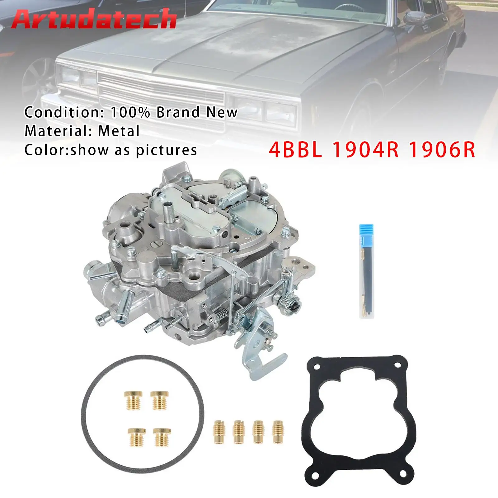 Artudatech 4BBL 1904R 1906R المكربن لشيفي 305-350C 4MV 1980 1981 1982 1983 1984 1985 1986 1987 1988 1989